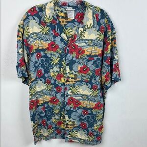 Disney Floral Hawaiian Shirt - Multicolor